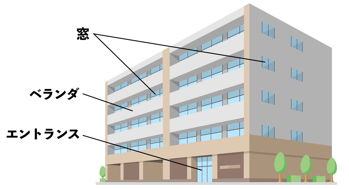 マンションの共用部。